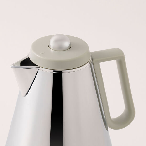 "Dallaty stainless steel vacuum flask, light beige with brown touch 1L image number 1