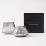 Homez sandalwood and patchouli glass scented candle with lid image number 0