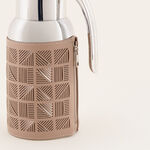 دلتي دلة ستانلس ستيل بلمسة جلد، بيج 1.3 لتر image number 3