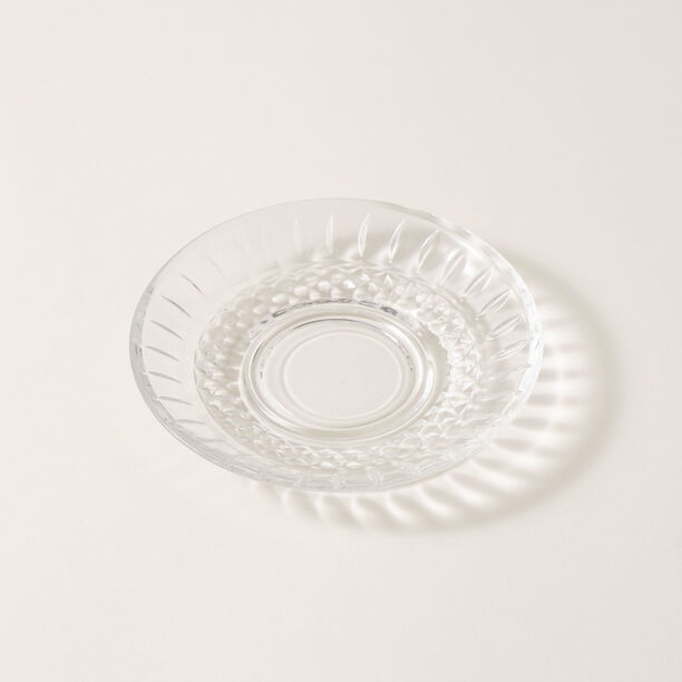 Dallaty 12pcs glass tea cup with saucer image number 3