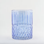 هومز سلة مهملات زجاج دايموند 18*18*26سم، أزرق image number 0