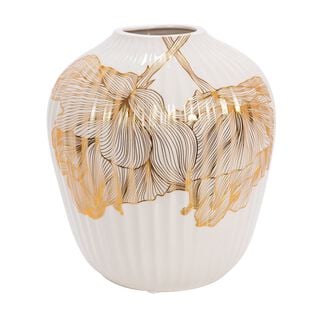 Ceramic Vase Golden Garden