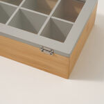 Dallaty bamboo tea box 6 sections, beige image number 3