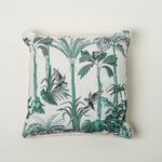 Boutique Blanche tree embroidered cushion 50*50cm, green image number 0
