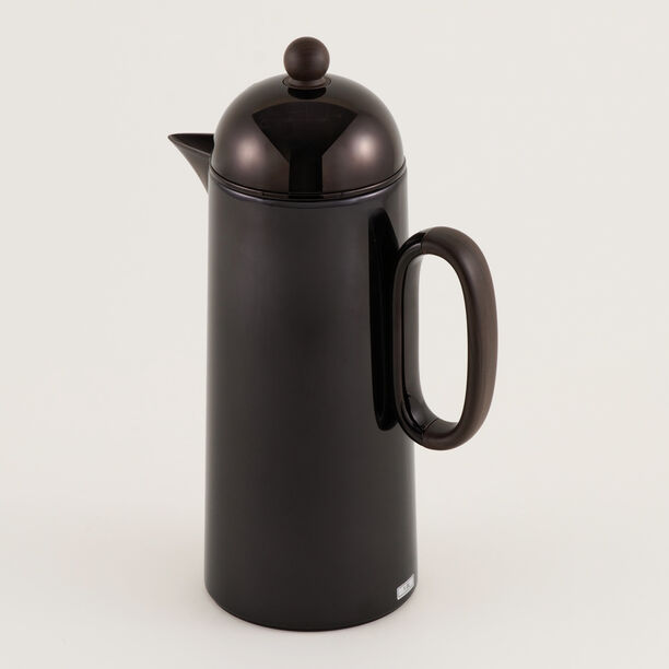 Dallaty 2pcs vacuum flask set stainless steel black 1L+1L image number 1