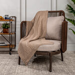 100% Cotton Knitted Throw image number 0