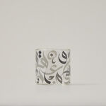 Dallaty grey glass Saudi coffee cups 6 pcs image number 2