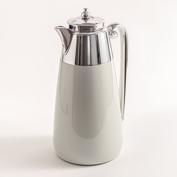 Dallaty set of 2 steel vacuum flask grey & gold 1L image number 2