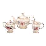 La Mesa Pot Set 3 Pieces Ivory And Gold image number 1