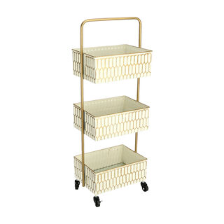 3Tiered Metal Square Serving Trolley