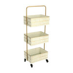 3Tiered Metal Square Serving Trolley image number 1