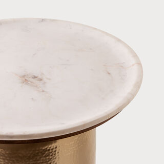 هومز طاولة جانبية أريون، ذهبية 45*45*51 سم