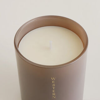 Homez black amber scented candle in jar 198g