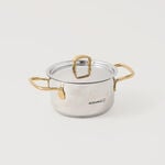 Korkmaz stainless steel cookware set of 8pcs, silver image number 3