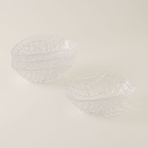 دلتي صحن مكسرات زجاج شفاف image number 1