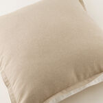 Homez Beige Plain Cushion Cover, 50*50Cm image number 3