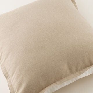 Homez Beige Plain Cushion Cover, 50*50Cm