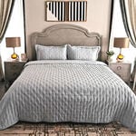 Cottage 3 Pieces Bedspread Pillow Cover Mint King 250X240 Cm image number 0