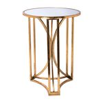 Metal Side Table Gold image number 0