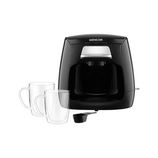 Sencor electric black coffee maker 500W, 300ml