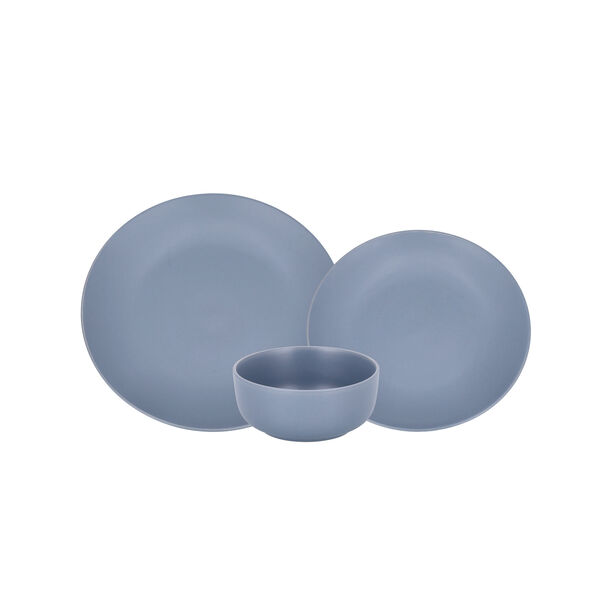 La Mesa blue stoneware 18 pc Dinner set image number 2