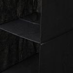 هومز منظم ملابس حقيبة تعليق 4 طبقات من البوليستر، اسود 62*32*26 سم image number 4