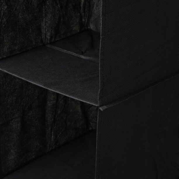 هومز منظم ملابس حقيبة تعليق 4 طبقات من البوليستر، اسود 62*32*26 سم image number 4