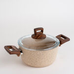 Alberto 7 Piece Granite Cookware Set Brown Stone image number 2