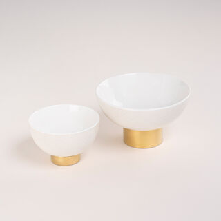 Dallaty white porcelain date bowls set 2 pcs