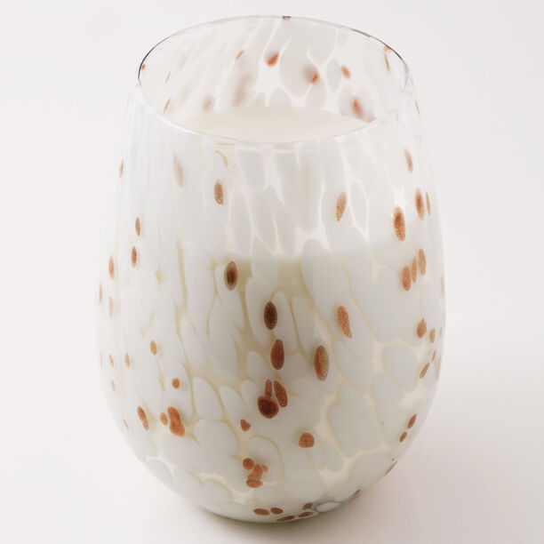 Homez large jar candle with gift box 15*22.5cm, white image number 1