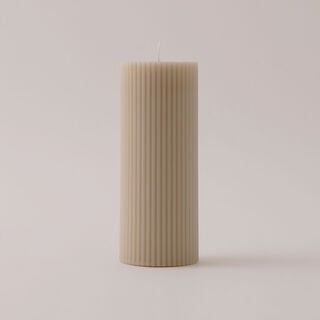 Homez Soya Wax Candle, Beige 7*7*15Cm