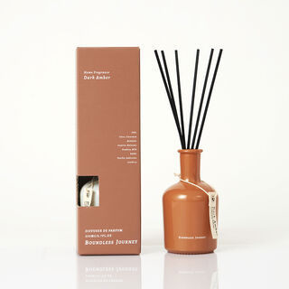 Diffuser with sticks 200ml dark forest amber fragrance brown