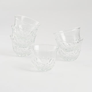 Dallaty glass saudi cawa cups 6 pcs