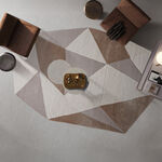 Homez Hand Tufted Wool Rug Beige/Multi Wool image number 0