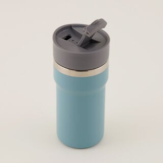 Dallaty Stainless Steel Thermo Travel Cup, Blue, 400 Ml