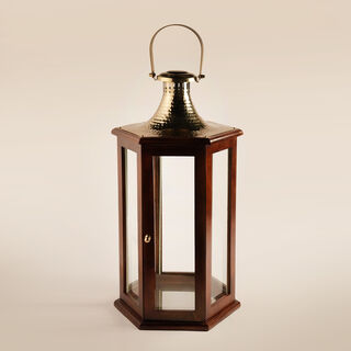 Lucerna Ramadan wooden lanterns, 28*13*15cm