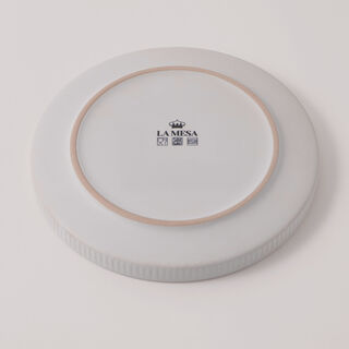 La Mesa Porcelain Set Of 4Pcs Side Plates, 8", White