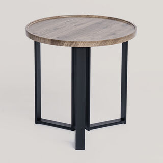 Homez Wooden Side Table 50*50*45Cm