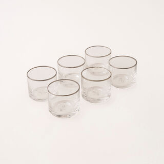 Mawaddah transparent glass 6 pcs Cawa cup