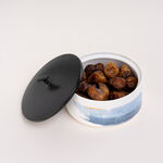 Dallaty white porcelain date bowl with lid 13*9 cm image number 0