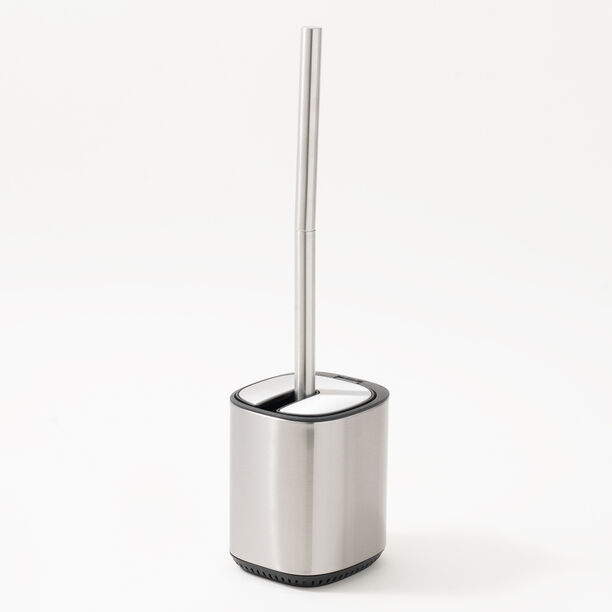 Cottage square autolid plastic toilet brush, silver image number 0