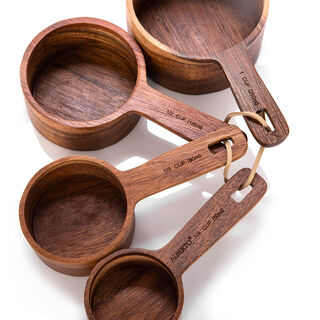 Alberto 4 Pieces Wooden Measuring Spoons 