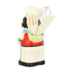 Ceramic Smiling Chef Utensil Holder L:23Cm image number 2