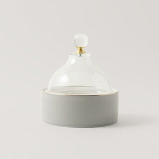 Dallaty porcelain date bowl 12.7cm, grey