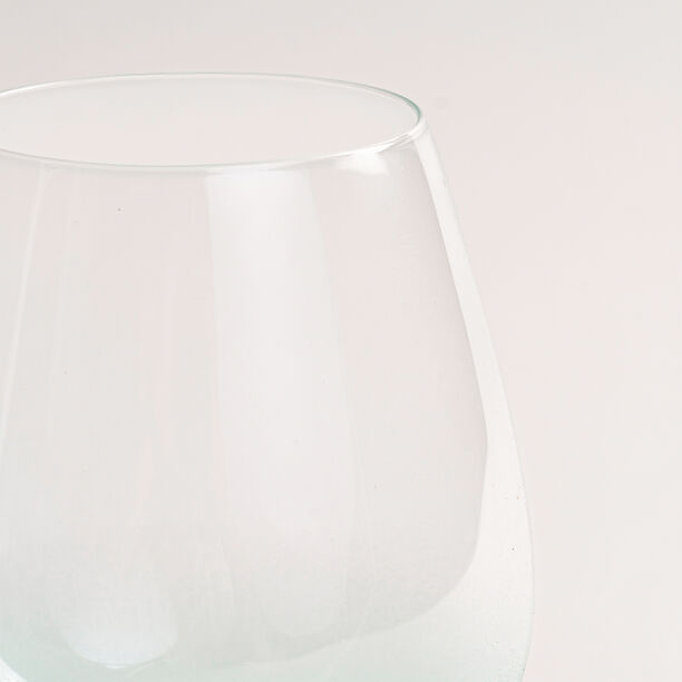 Tumbler Glass Set Blue Base Plain 4 Pcs Stem Glass image number 4