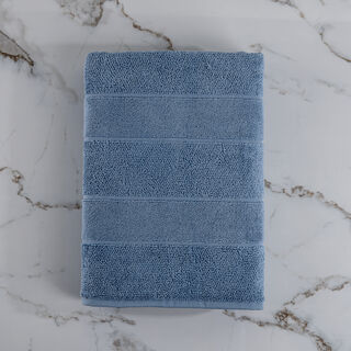 Boutique Blanche Riviera Sky Stripe 100% Cotton Bath Sheet 100*150 Cm