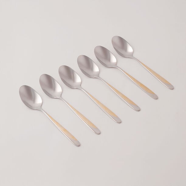Pentola stainless steel dinner spoon set 6pcs with mirror polish 3mm image number 0
