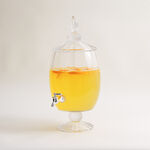 La Mesa clear glass with a silver color spigot beverage dispense 6.5L image number 4
