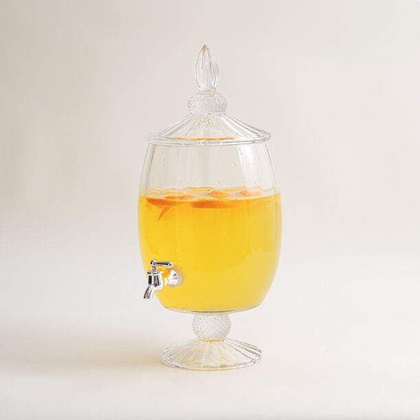 La Mesa clear glass with a silver color spigot beverage dispense 6.5L image number 4