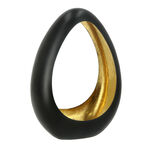 Iron T Light Holder Matt Black Gold Finish image number 3